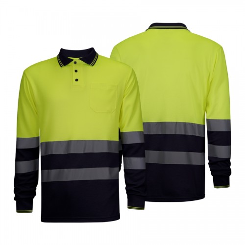 POLO M/COMP ALTA VISIB CINZA/AMARELO WR.2.302 POLO M/COMP ALTA VISIB CINZA/AMARELO WR.2.302